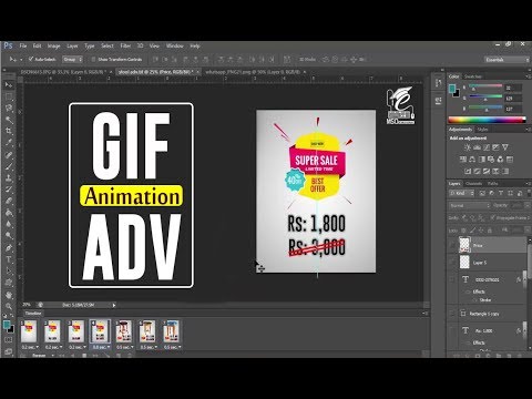 How to Make GIF Animation Banner In Photoshop  [ BLOG/WEBSITE ]