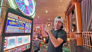 I RIPPED A Wheel Of Fortune Slot Machine At MGM Grand Las Vegas!!! screenshot 5