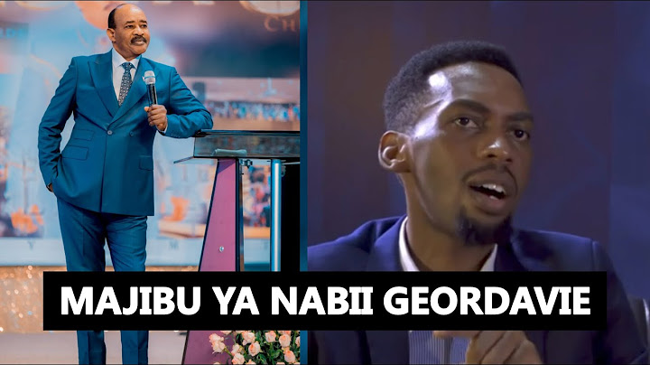NABII MKUU GEORDAVIE AMEMJIBU GOODLUCK GOZBERT KUCHOMA GARI, MIMI NIMEKUSAMEHE TUMUACHIE MUNGU