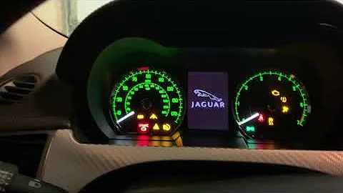 2007 Jaguar XKR startup inside