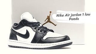 Review Nike air jordan 1 low Panda (Black/white)