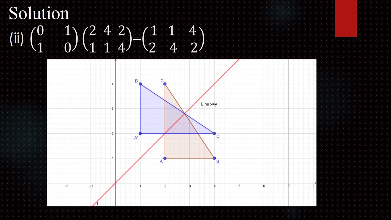 Reflection Matrix by Peter C. Njogu YouTube