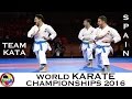 Bronze medal male team kata spain 2016 world karate championships  world karate federation