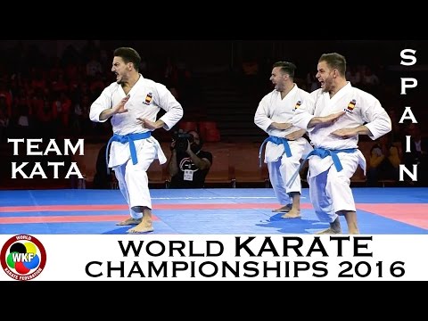 BRONZE MEDAL. Male Team Kata SPAIN. 2016 World Karate Championships. | WORLD KARATE FEDERATION
