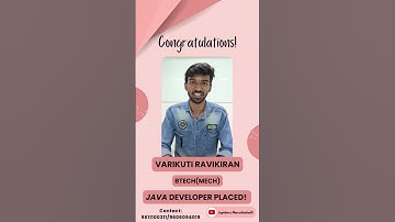 Student Successfully Placed | Python Full Stack Development | Jspiders Marathahalli | V Ravikiran