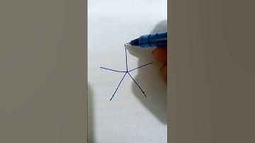 How to Draw a 3D Five-Pointed Star | Easy Optical Illusion Art #3DStarDrawing #OpticalIllusionArt