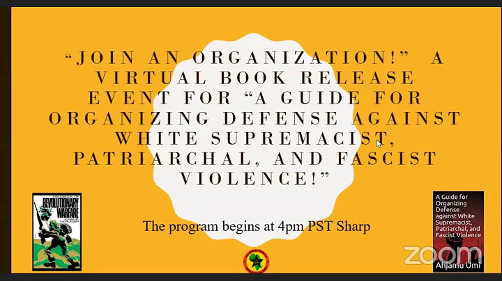 Promo for this Sunday's Virtual Book Event