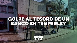 ASALTO EN UN BANCO DE TEMPERLEY - Telefe Noticias
