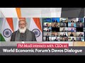 PM Modi interacts with CEOs at World Economic Forum's Davos Dialogue 2021 | PMO