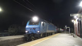Noche de Trenes de Mercancías en la Estación de Espeluy. Corredor Central. Renfe