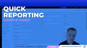 IBM Maximo MAS Manage | Quick Reporting Training (English) sample