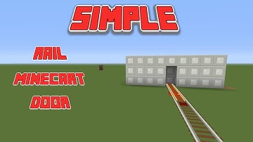 Minecart Rail Door (tutorial) Minecraft PS4