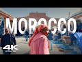 4K Morocco - Amazing people | Walk through the streets | Traders in the market | Africa