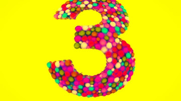 LEARN NUMBER THREE WITH 3D COLORFUL CANDIES SPARTA PITCH [SPONSORED BY: PREVIEW EFFECTS]