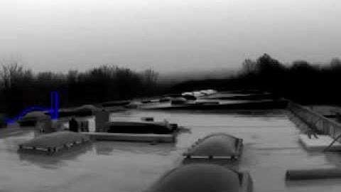 Aimetis video analytics with thermal camera on roof