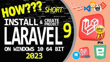 #shorts How to Install Laravel 9 on Windows 10 64 Bit (2023)