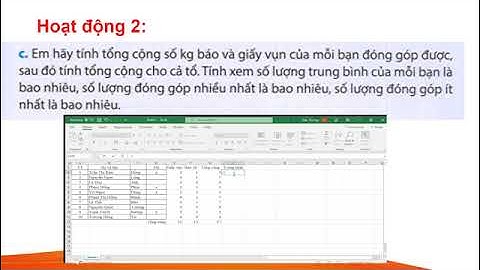 Tin học 4 Chủ đề 27: Bài tập tổng hợp