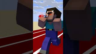 Help Herobrine Race Vs Entity Vs Notch Vs Noob #Shorts #Minecraft