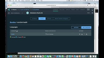 Globalization Pipeline Demo on IBM Bluemix