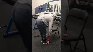 Bent over DB row w/ bands, mechanical drop set
