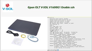 Enable ssh in V SOL V1600G1