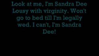 Video thumbnail of "Grease - Look at Me, I'm Sandra Dee (lyrics)"