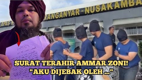 GEGER‼️Ustadz Derry Bacakan Surat Rahasia Ammar Zoni Sebelum Dipindah ke Nusakambangan: ‘Aku Jadi..