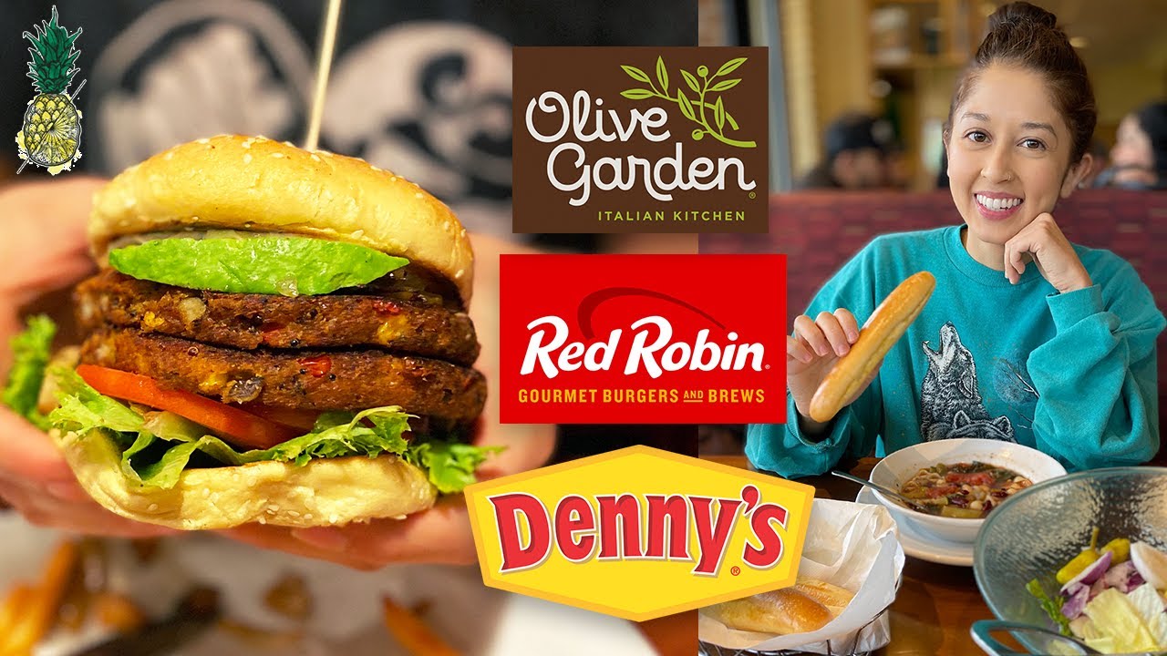 We Tried Eating Vegan At Popular Restaurant Chains Youtube
