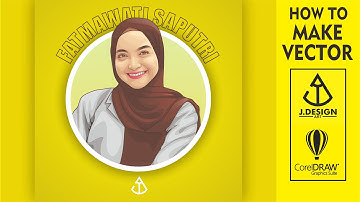 TUTORIAL HOW TO MAKE HIJABER VECTOR ART (VECTOR  VEXEL) USING COREL DRAW | Speed Art