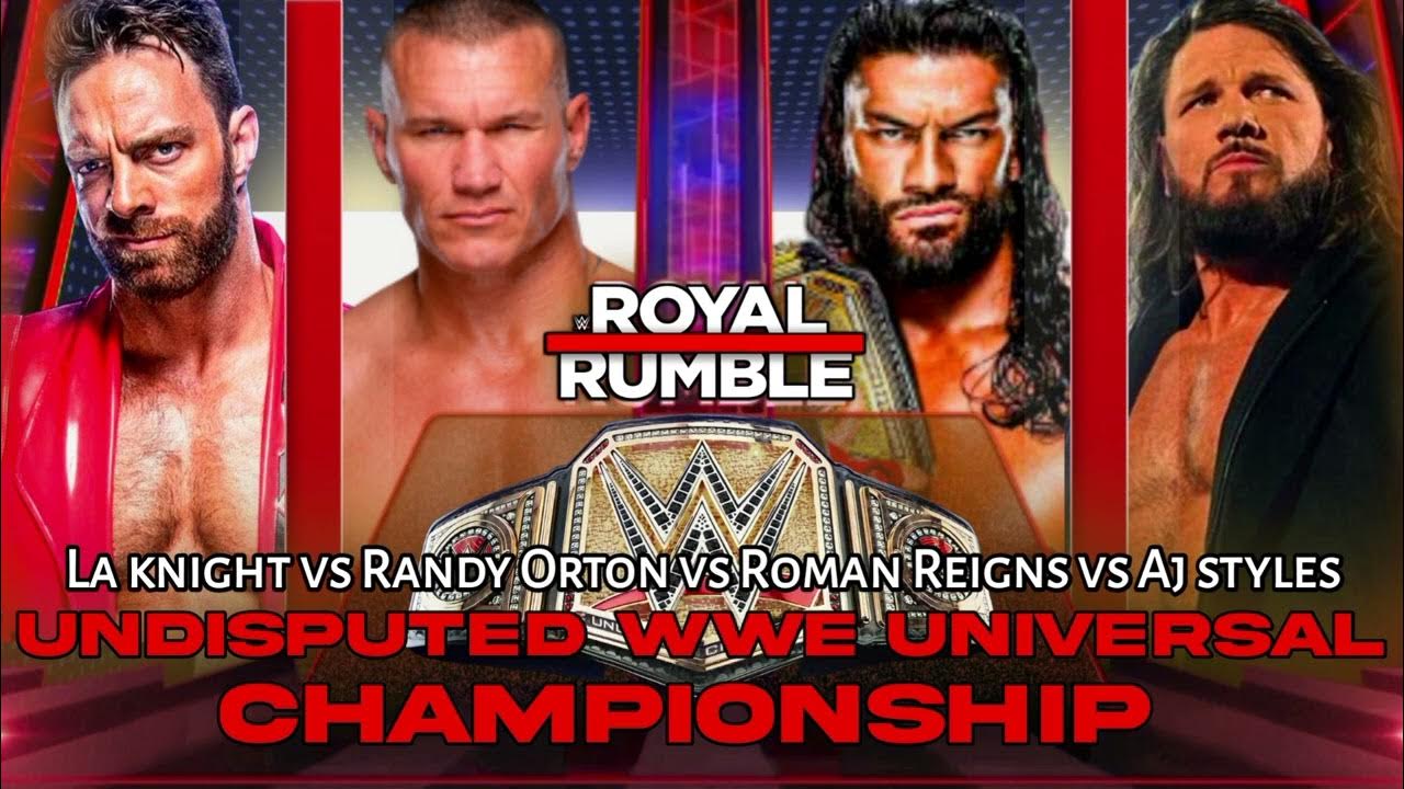 Fatal 4 way Roman vs Randy vs Aj styles vs knight for Undisputed