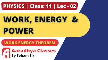 WORK ENERGY THEORAM CLASS 11 CHAPTER-6 PHYSICS LEC-2 BY SOHAM SIR AARADHYACLASSES English medium