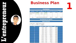 #1 Faire un business plan complet sur Excel : Plan de financement & amortissements