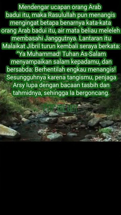 TANGISAN RASULULLAH MENGGONCANGKAN ARSY BAGIAN 7 #kisah #shorts #kisahislami #short #hikmahislam