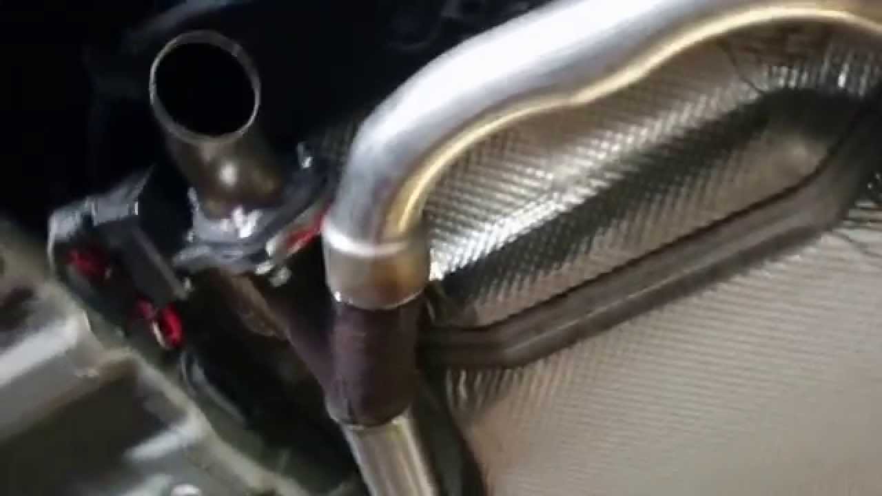 Saab 9-3 Custom Exhaust with Electric Cutout - YouTube