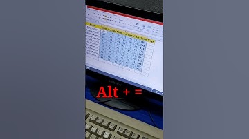 One time Sum shortcut in Excel #youtubeshorts #shortvideo #shorts #viralshort