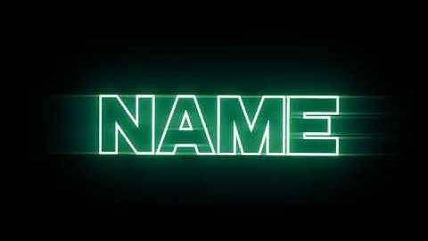 FREE Blender Neon 2D Intro Template #027
