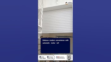 Effortless Automation - Embrace modern convenience with automatic motor rolling shutters