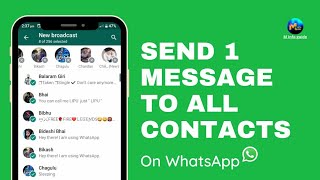 How to send message to all contacts on WhatsApp | How to send multiple messages on WhatsApp | part15