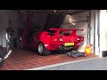 New exhaust on a classic lamborghini countach