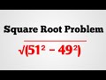 Square Root Problem🔥ll Square Root Kaise Solve Kare II 1 Min Hack✅ #maths #square #roots #mathshorts