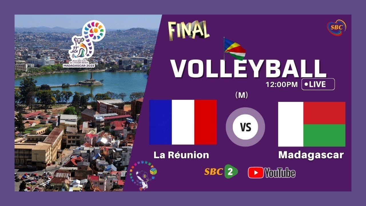 SBC | IOIG - LIVE -  VOLLEYBALL- FINAL -  LA REUNION VS MADAGASCAR (M) - 03.09.2023