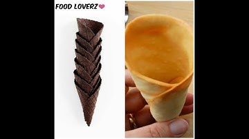 Eggless waffle cone Recipe | homemade ice cream cone | waffle