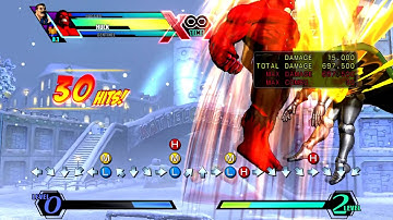 [UMVC3] Combining Tech - Sent corner grab follow up to Hulk DHC extension