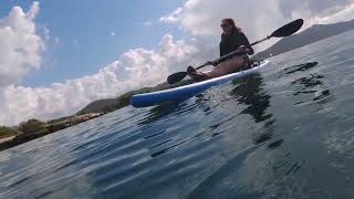 Canoeing around the Croatian island of Ugljan