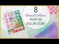 Art Journal Stencil Ideas from the Dollar Store
