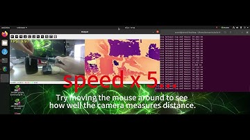 Measure distance with depth camera