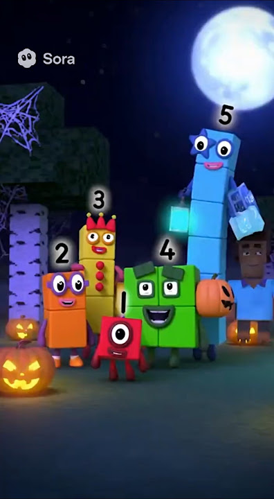 Numberblocks x Minecraft: Halloween story
