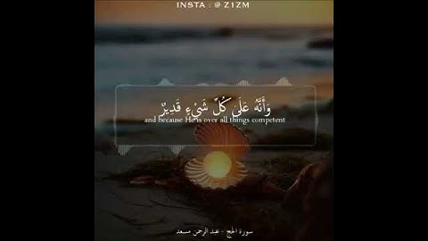 سورة الحج | عبدالرحمن مسعد