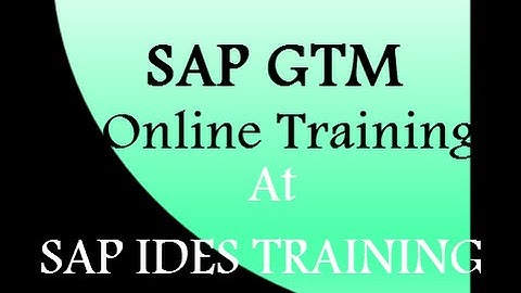 SAP GTM Training video | SAP global Trade Manage  online tutorials course