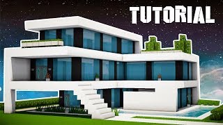 Minecraft: How to Build a Large Modern House Tutorial (EASY!)